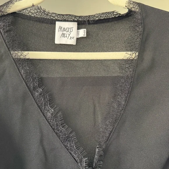 Princess Polly Black Hagner Long Sleeve Top - Picture 5 of 8